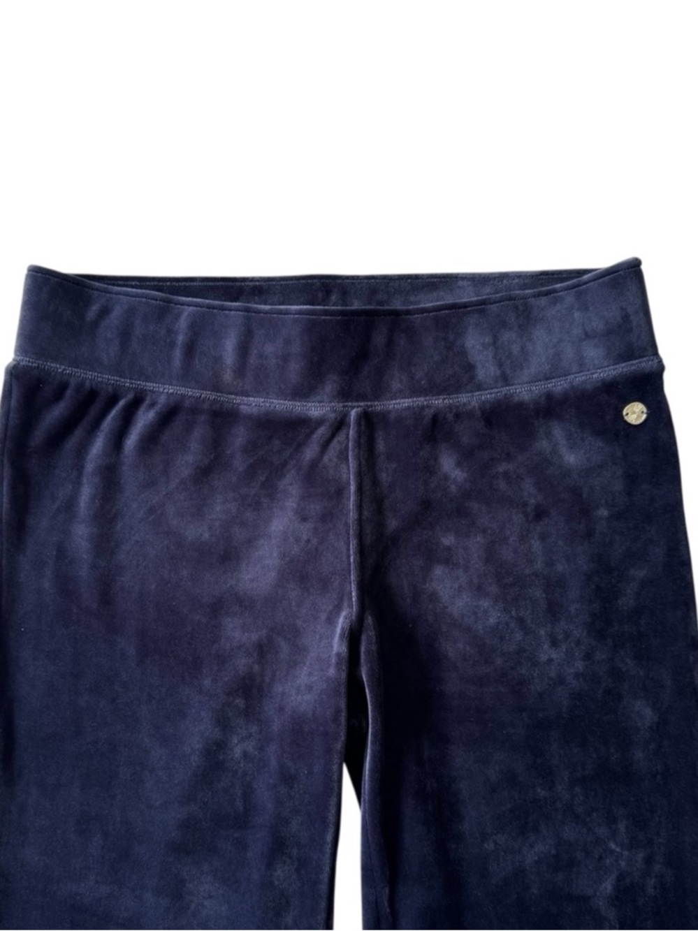 Lilly Pulitzer Jordynne Velour Lounge Pant in True Navy Size XL - Picture 4 of 7